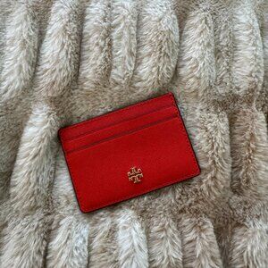 TORY BURCH Card Holder Red
